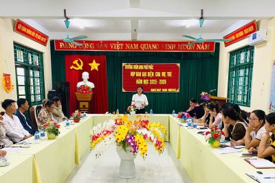 Hội nghị Ban đại diện Cha mẹ học sinh trường và Họp phụ huynh đầu năm tại các nhóm/lớp năm học 2025-2026.