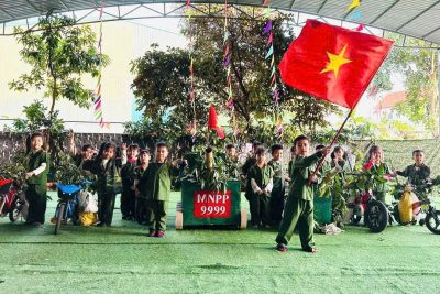 Trường Mầm non Phú Phúc tổ chức các hoạt động kỷ niệm 81 năm Ngày thành lập Quân đội Nhân dân Việt Nam