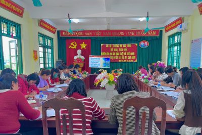 CHI BỘ TRƯỜNG MN PHÚ PHÚC THAM GIA HỘI NGHỊ TOÀN QUỐC NGHIÊN CỨU, HỌC TẬP, QUÁN TRIỆT VÀ TRIỂN KHAI THỰC HIỆN NGHỊ QUYẾT ĐẠI HỘI XIV CỦA ĐẢNG