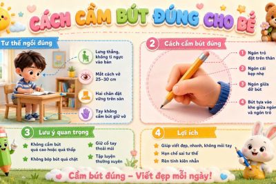 CHUẨN BỊ TÂM THẾ VÀ KỸ NĂNG CHO BÉ 5-6 TUỔI SẴN SÀNG VÀO LỚP 1