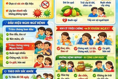 TUYÊN TRUYỀN PHÒNG, CHỐNG DỊCH BỆNH DO VIRUS NIPAH DÀNH CHO CÁC BẬC PHỤ HUYNH, CHA MẸ TRẺ TRƯỜNG MẦM NON PHÚ PHÚC